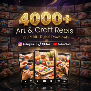4000+ Art & Craft Reels PLR & MRR Bundle