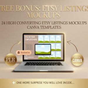 150-Page Tiny Shops Coloring Book PLR | Fully Editable Canva Template with Resell Rights