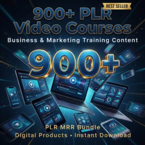 900+ Business & Marketing Video Courses Bundle with Full PLR & MRR Rights | Instant Digital Download