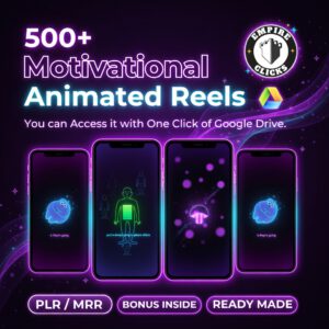 500+ Viral Animated Motivational Reels with Full MRR & PLR Rights | Faceless Content for Instagram, TikTok & YouTube Shorts