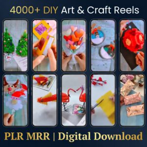 4000+ Art & Craft Reels PLR & MRR Bundle