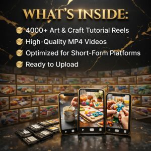 4000+ Art & Craft Reels PLR & MRR Bundle