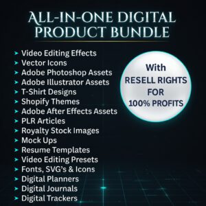 75 Million+ Digital Products Mega Bundle with Full PLR & MRR Rights | Ebooks, Templates, Courses & More – Instant Download
