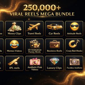 250,000+ Viral Faceless Reels Mega Bundle with Full PLR & MRR Rights | Instagram, TikTok & YouTube Shorts