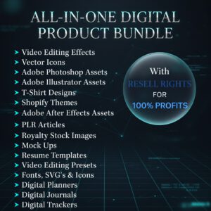 75 Million+ Digital Products Mega Bundle with Full PLR & MRR Rights | Ebooks, Templates, Courses & More – Instant Download