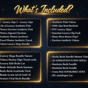250,000+ Viral Faceless Reels Mega Bundle with Full PLR & MRR Rights | Instagram, TikTok & YouTube Shorts