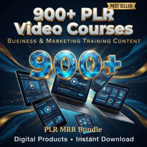 900+ Business & Marketing Video Courses Bundle with Full PLR & MRR Rights | Instant Digital Download