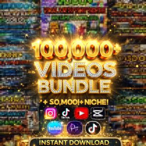 100,000+ Viral Reels Mega Bundle with PLR & MRR Rights | AI Animated Faceless Content for Instagram, TikTok & YouTube Shorts